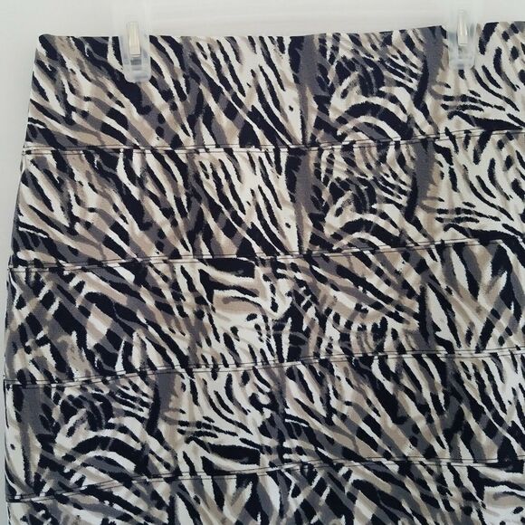 ALFANI Zebra Print Skirt Size PL Petite Large - Picture 2 of 5